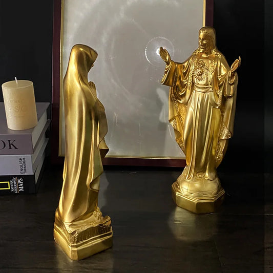 Virgin Mary Resin Statue – Our Lady of Lourdes Catholic Figurine