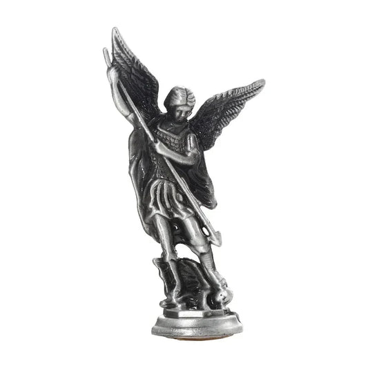 Saint Michael the Archangel Figurine – Guardian Statue Defeating Satan