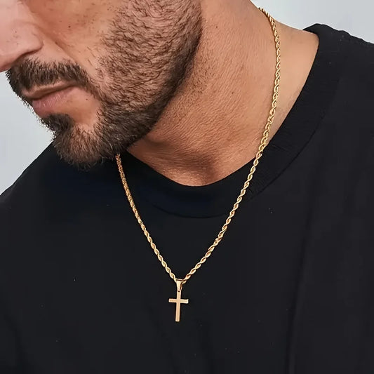 Men's Cross Necklace — Understated Faith, Built to Last