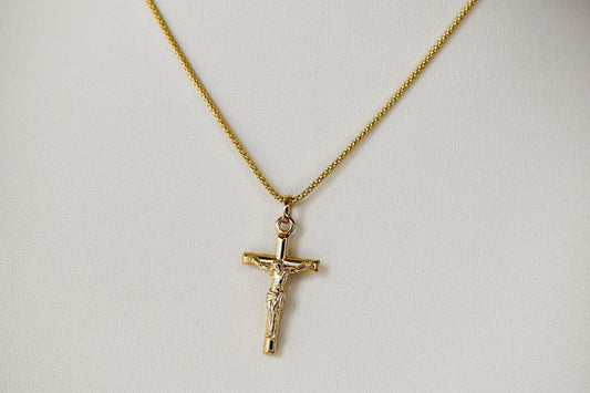 Lent Reflection Gold Crucifix Necklace – Faith You Can Wear Daily