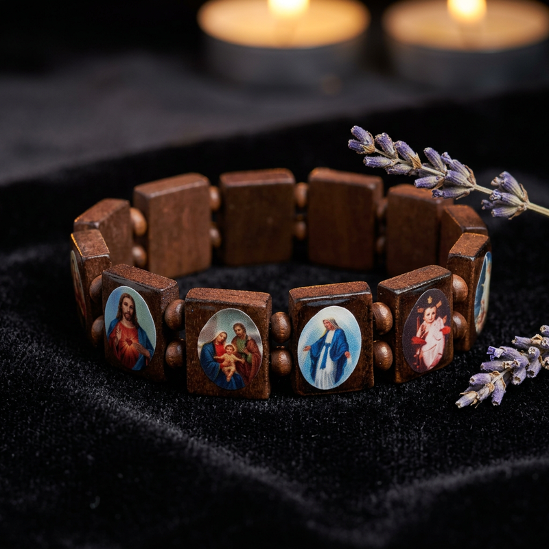 Brilliant bracelet of Our Lady, Our Lord and their Saints