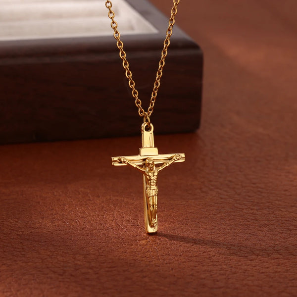 Lent Reflection Gold Crucifix Necklace – Faith You Can Wear Daily