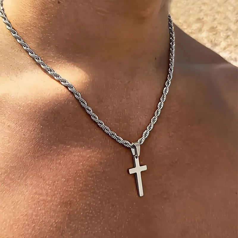 Men's Cross Necklace — Understated Faith, Built to Last